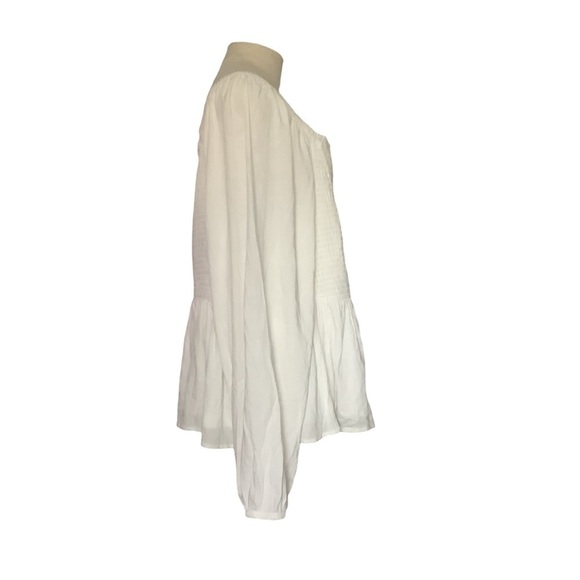 TORRID NWT Cloud Dancer White Smocked Crop Blouse – Size 3X - Picture 6 of 10